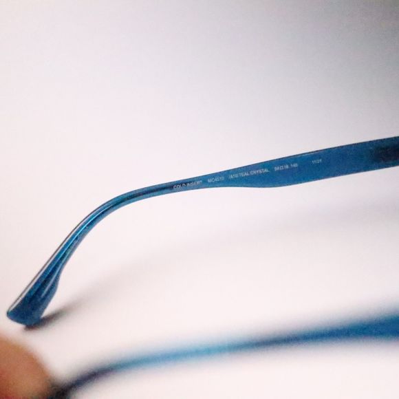 McALLISTER cold insert MC4510 teal crystal 54-18 145 eyeglasses frame N15 - Picture 8 of 8